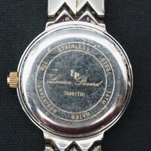 Liucien Piccard silver and gold toned watch 26981tri VGUC main image 4